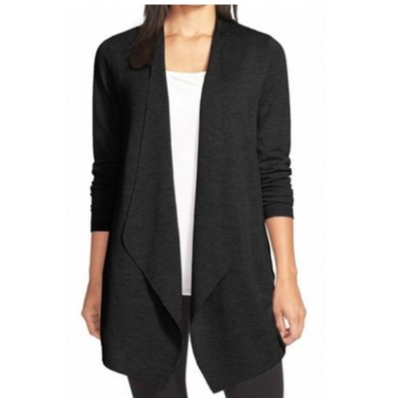 Eileen Fisher Sweaters - Eileen Fisher Open Waterfall Front Wool Cardigan